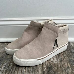 Keds womens bootie hightop sneaker beige size 8